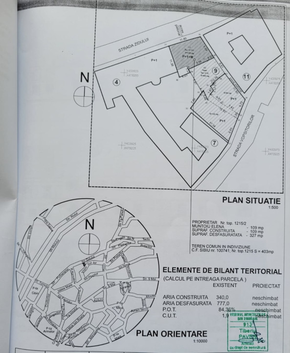 Casa individuala - Orasul De Jos - aviz si proiect pensiune