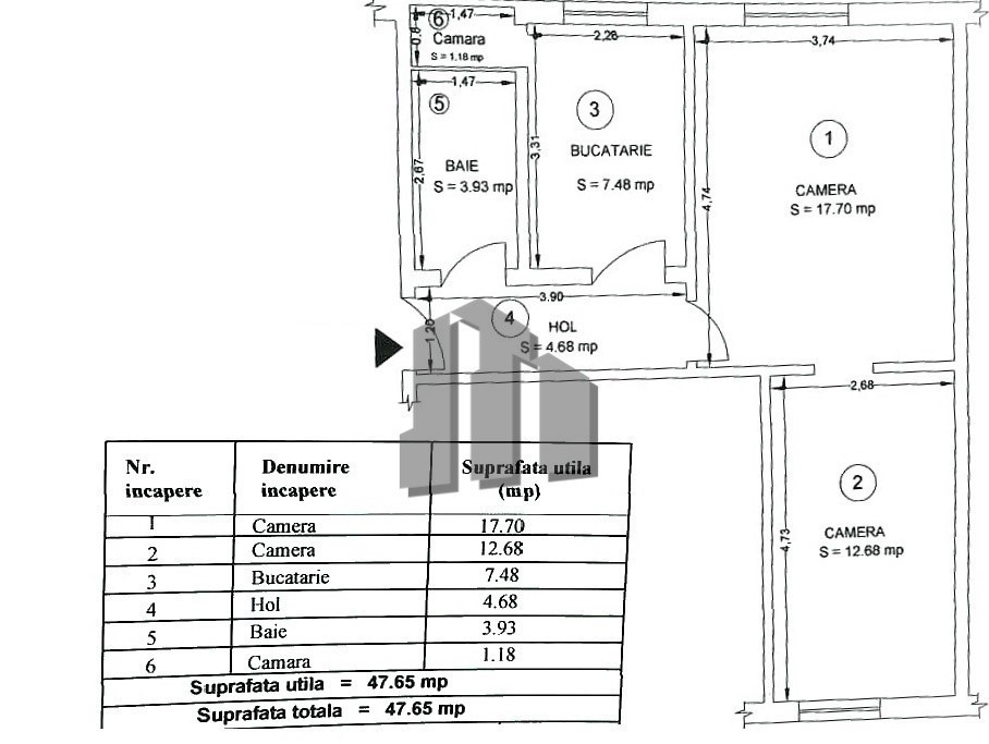 Apartament 2 camere – Bulevardul Vasile Milea, Sibiu