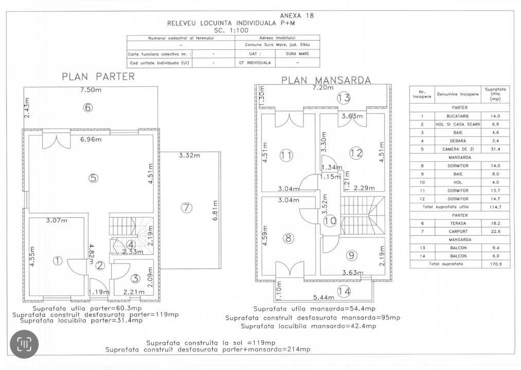 Casa individuala - Teren 550mp - Hamba (Șura Mare), Sibiu
